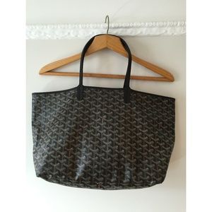 Authentic Goyard St. Louis PM Tote, Black